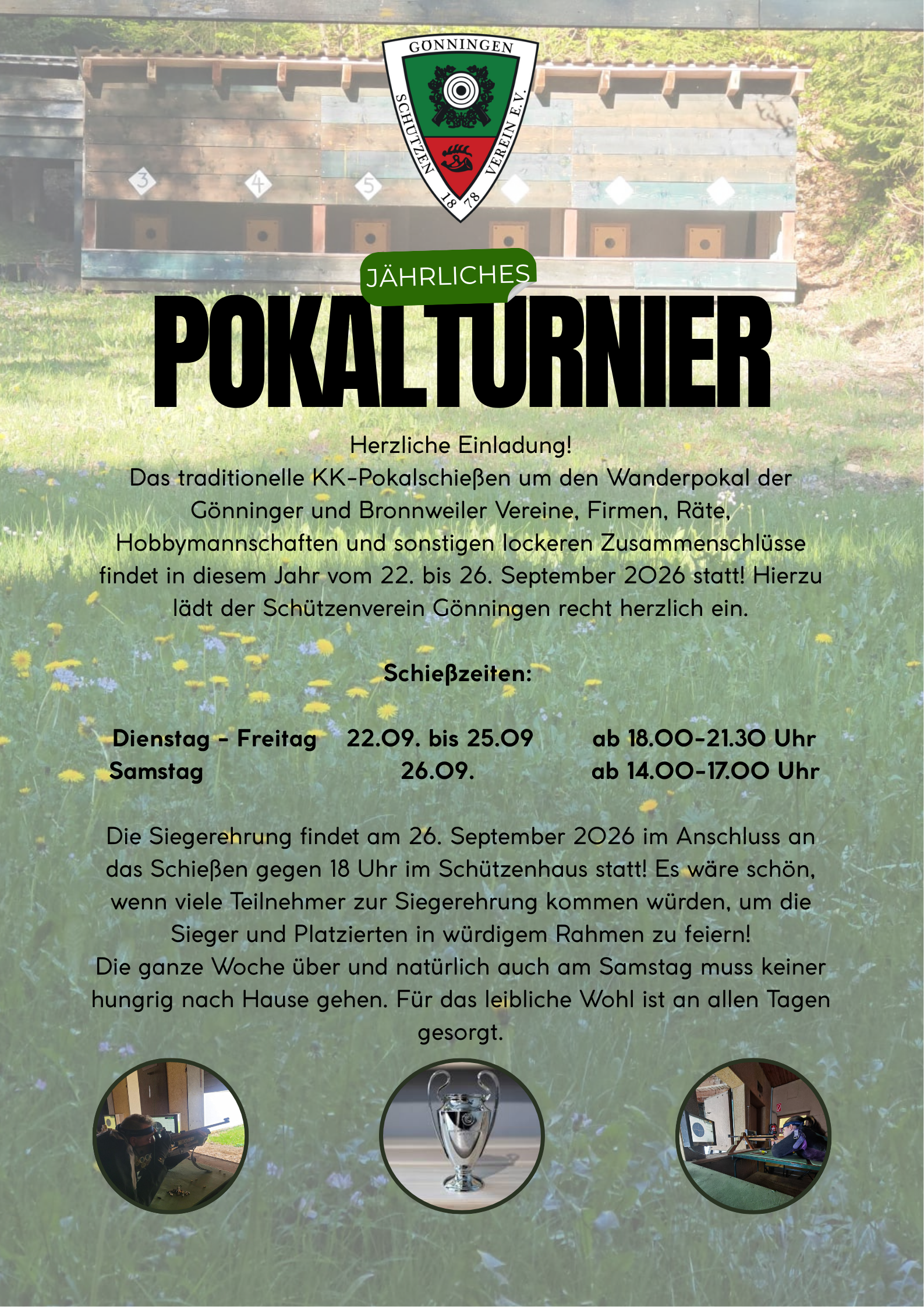 Pokalschießen der örtl. Vereine