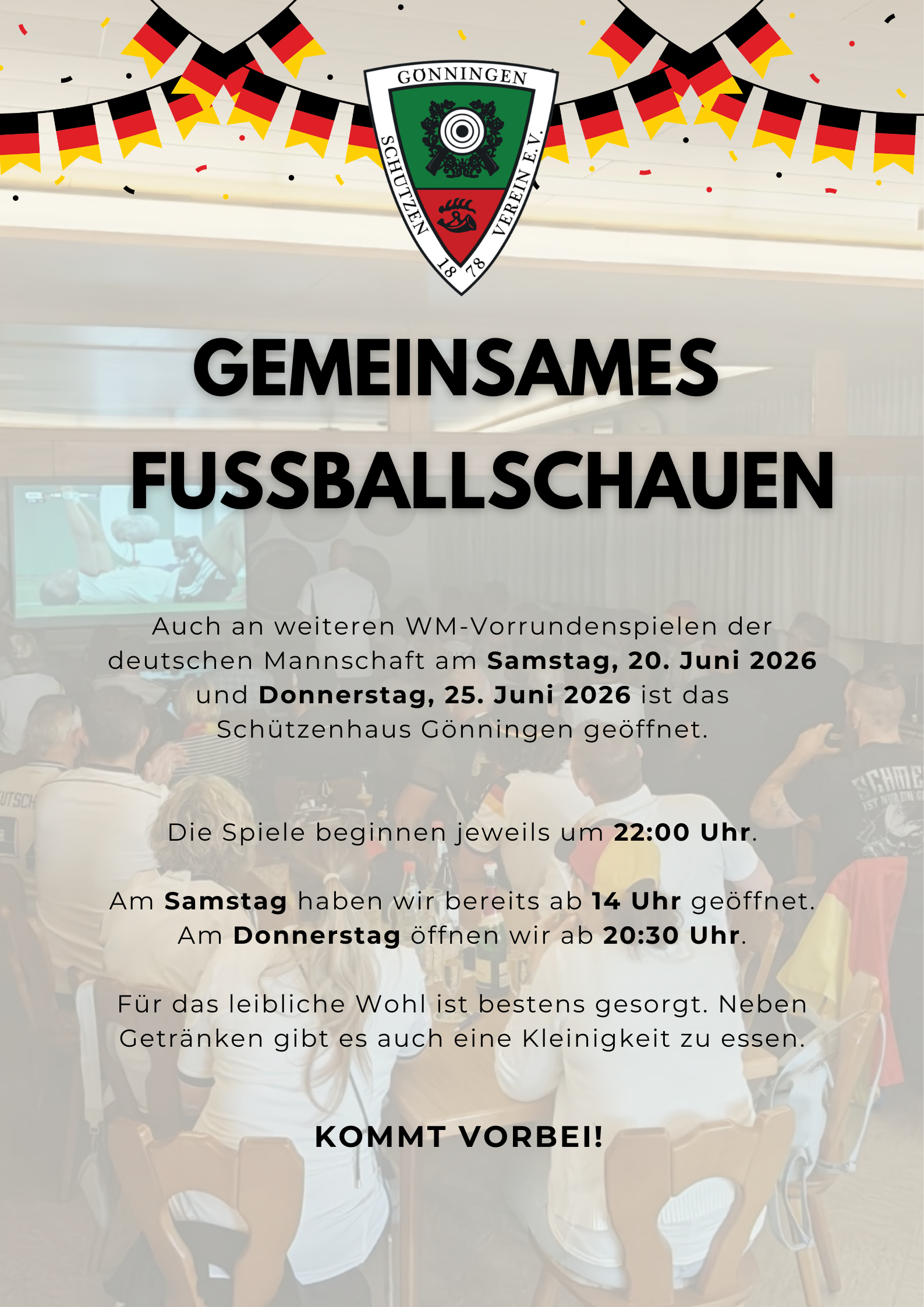 Gemeinsames Fußballschauen
