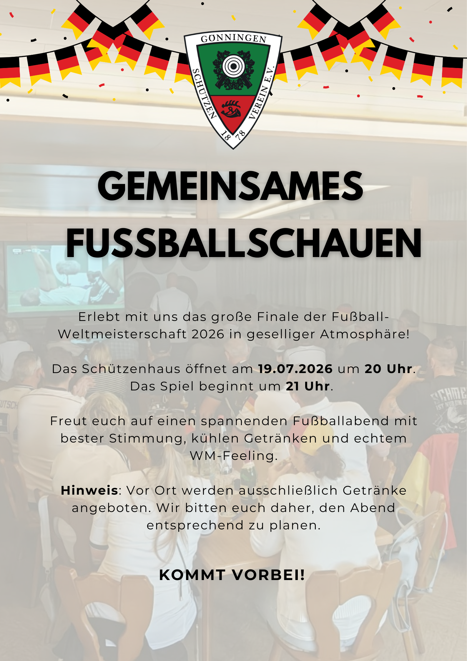 Gemeinsames Fußballschauen